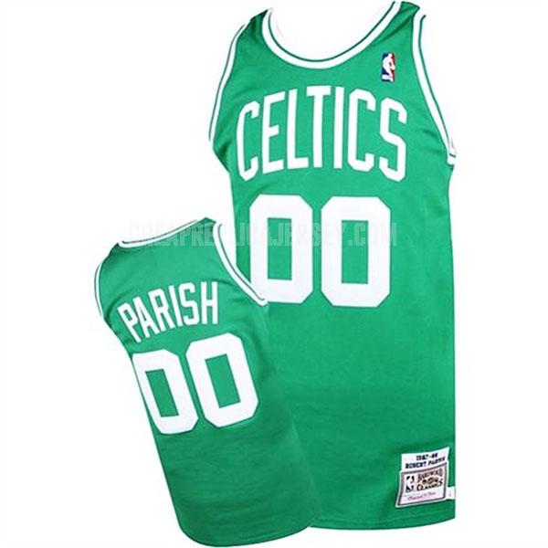 1987-88 men's boston celtics robert parish 0 green road replica jersey