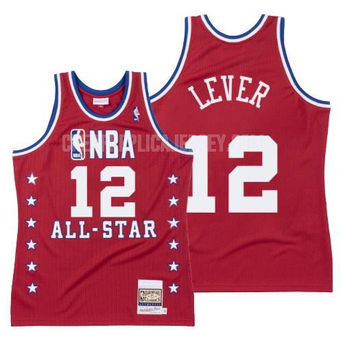 1988 men's denver nuggets fat lever 12 red nba all-star replica jersey