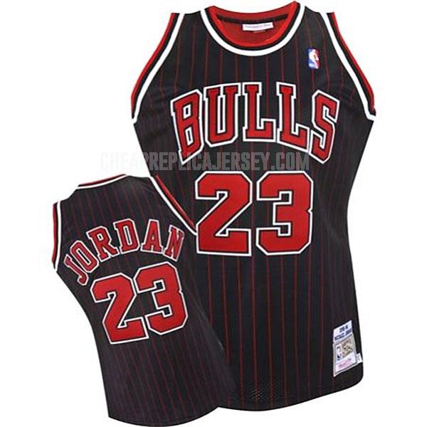 1995-96 youth chicago bulls michael jordan 23 black classic replica jersey