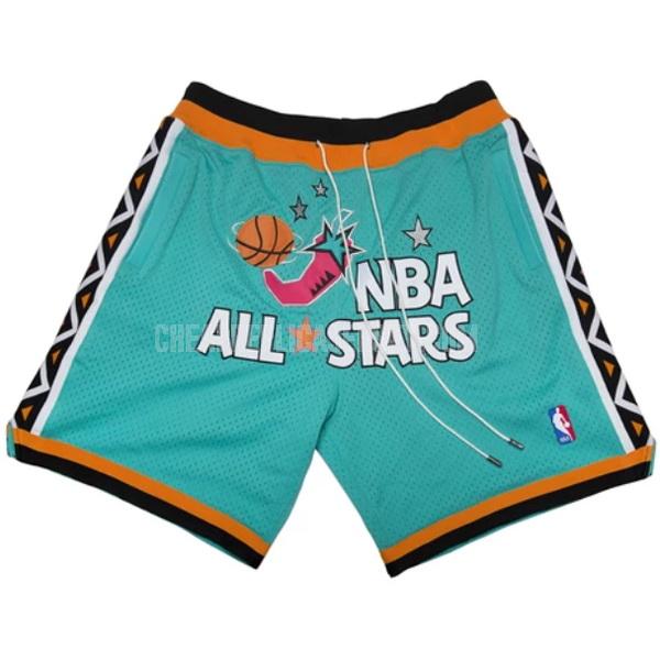 1996 all star green just don pocket nba shorts