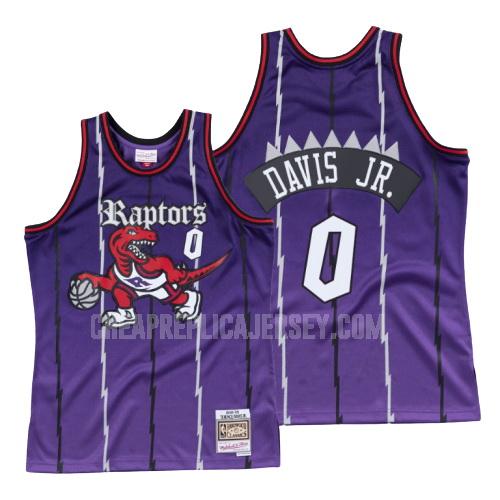1998-99 men's toronto raptors terence davis 0 purple old english replica jersey
