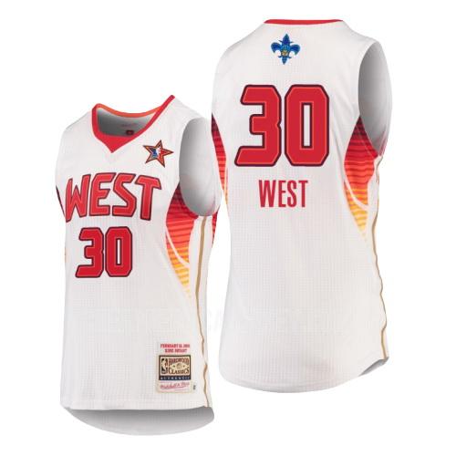 2009 men's charlotte hornets david west 30 white nba all-star replica jersey
