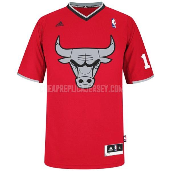 2013 men's chicago bulls derrick rose 1 red christmas day replica jersey