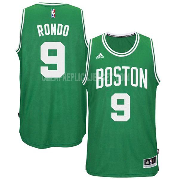 2014-15 men's boston celtics rajon rondo 9 green road swingman replica jersey