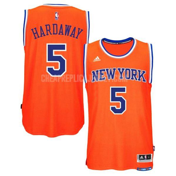 2014-15 men's new york knicks tim hardaway jr 5 orange alternate swingman replica jersey