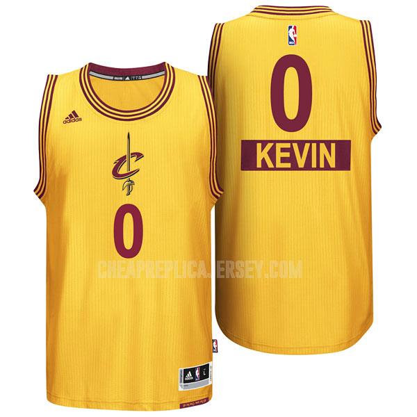 2014 men's cleveland cavaliers kevin love 0 yellow christmas day replica jersey