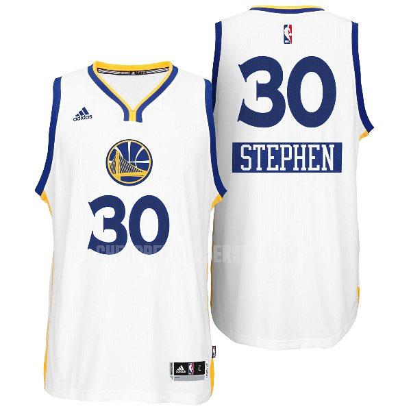 2014 youth golden state warriors stephen curry 30 white christmas day replica jersey