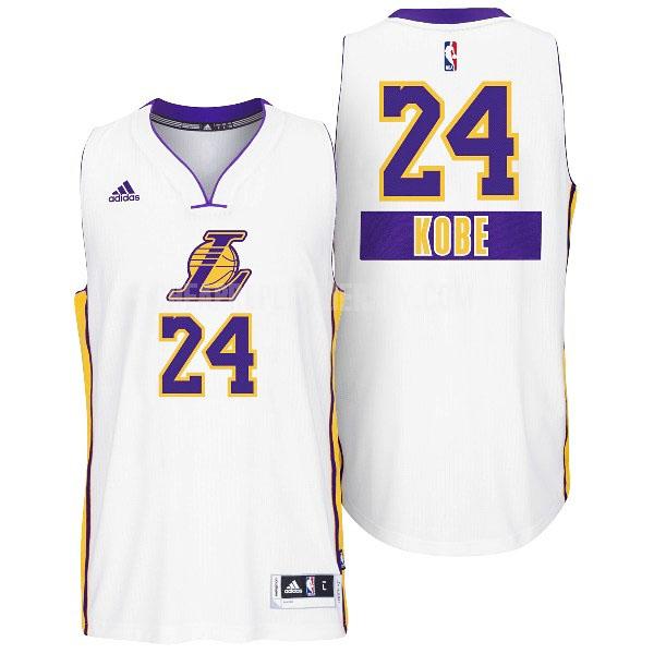 2014 youth los angeles lakers kobe bryant 24 white christmas day replica jersey