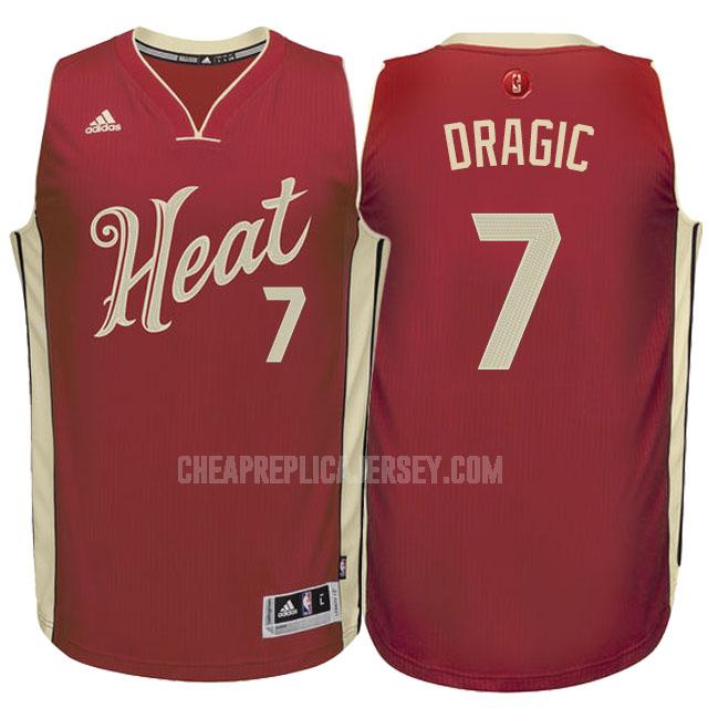 2015 men's miami heat goran dragic 7 red christmas replica jersey