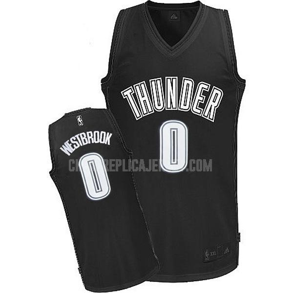 2015 men's oklahoma city thunder russell westbrook 0 black special edition replica jersey
