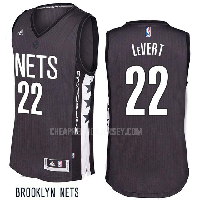 2016-17 men's brooklyn nets caris levert 22 gray alternate replica jersey