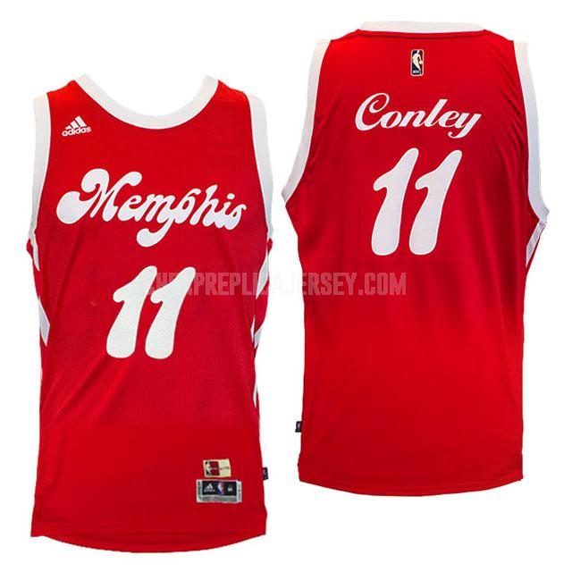 2016-17 men's memphis grizzlies mike conley 11 red hardwood classics replica jersey