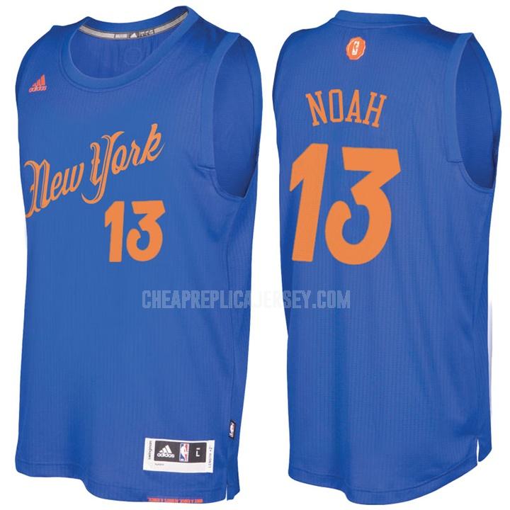 2016-17 men's new york knicks joakim noah 13 blue christmas day replica jersey