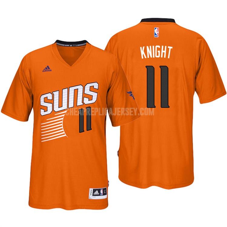 2016-17 men's phoenix suns brandon knight 11 orange short sleeve replica jersey
