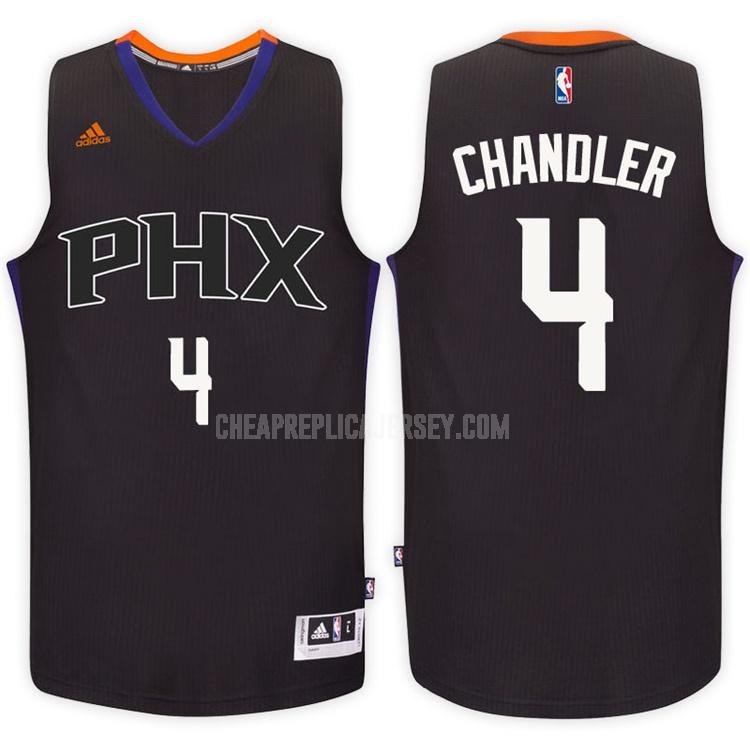 2016-17 men's phoenix suns tyson chandler 4 black alternate replica jersey