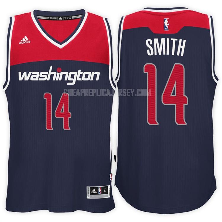 2016-17 men's washington wizards jason smith 14 navy alternate replica jersey