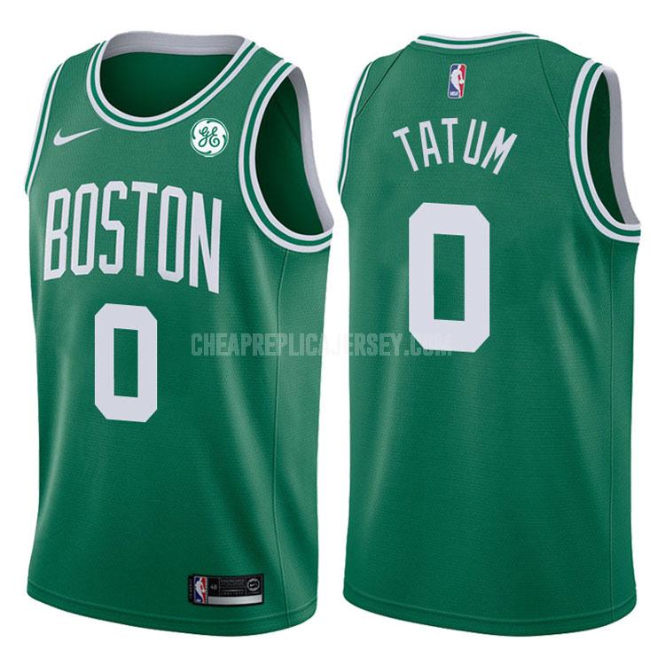 2017-18 men's boston celtics jayson tatum 0 green icon replica jersey