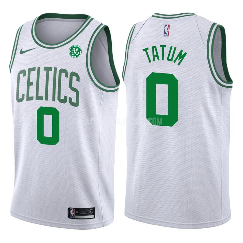 2017-18 men's boston celtics jayson tatum 0 white association replica jersey