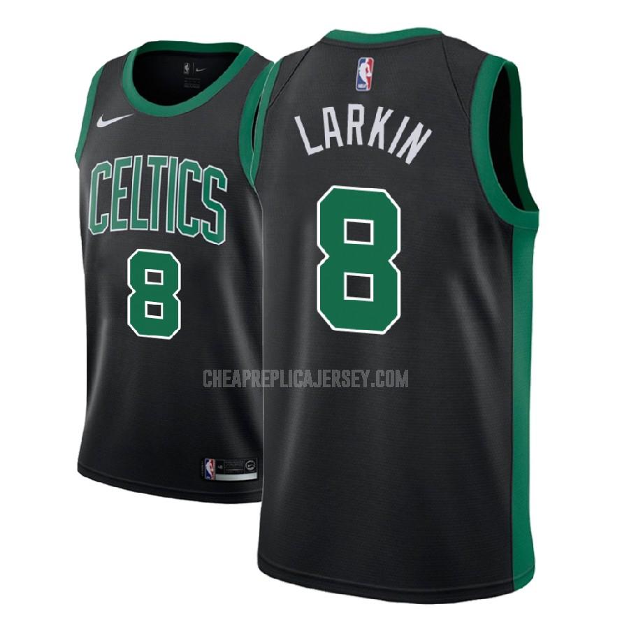 2017-18 men's boston celtics shane larkin 8 black statement replica jersey