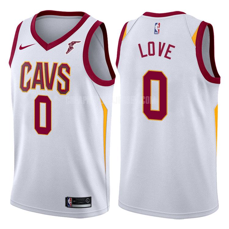 2017-18 men's cleveland cavaliers kevin love 0 white association replica jersey