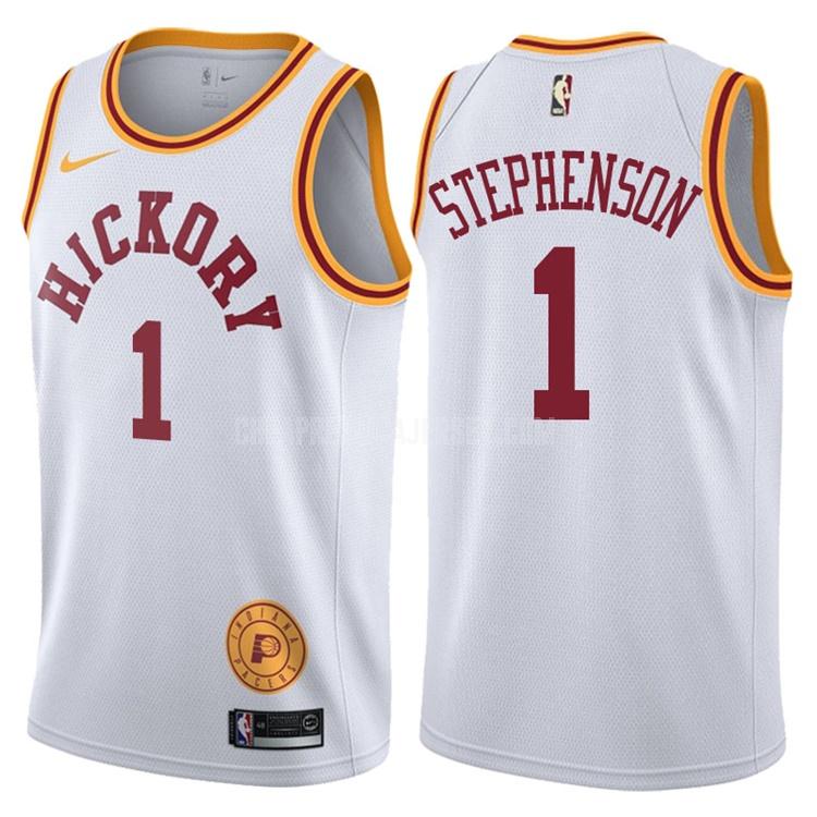 2017-18 men's indiana pacers lance stephenson 1 white hardwood classic replica jersey