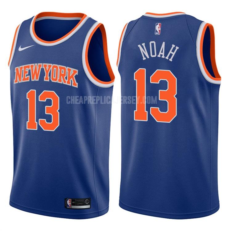 2017-18 men's new york knicks joakim noah 13 blue icon replica jersey