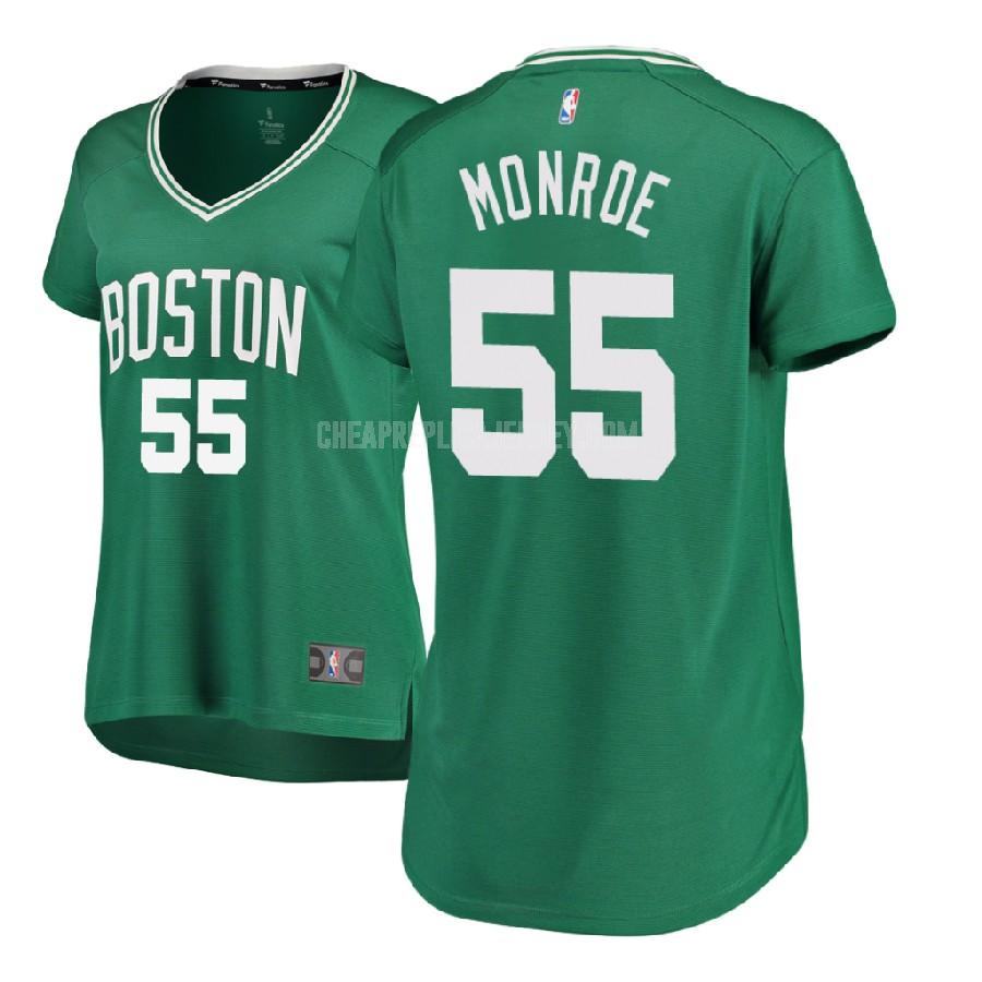 2017-18 women's boston celtics greg monroe 55 green icon replica jersey