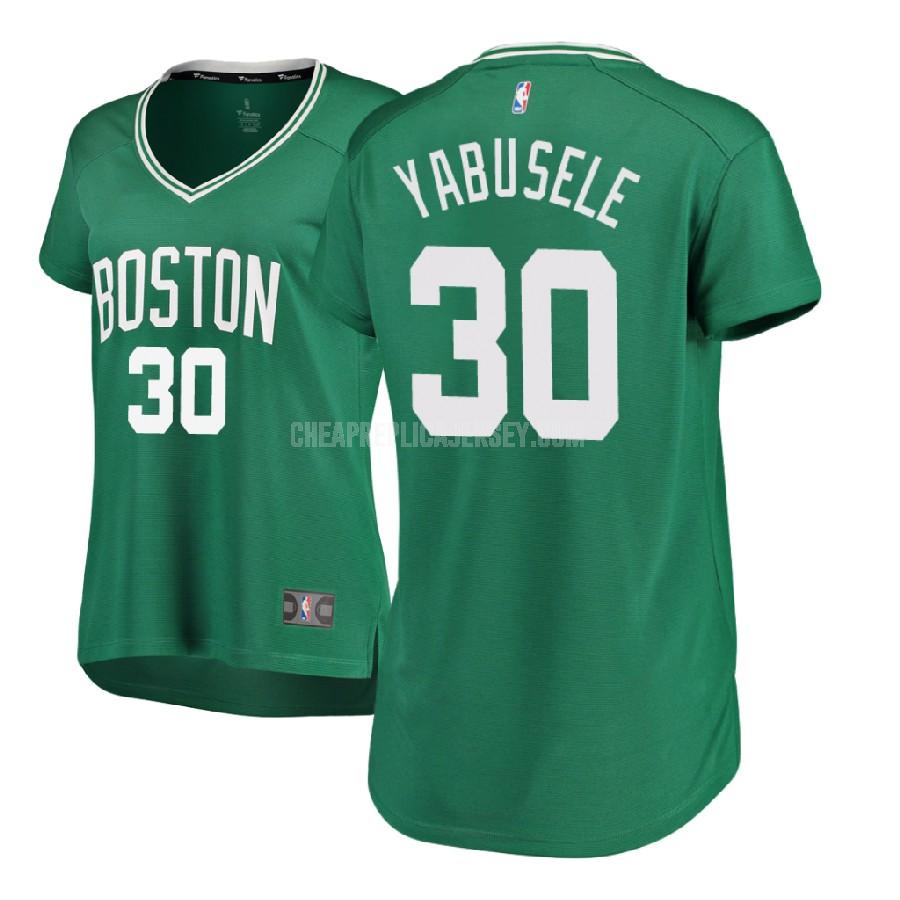 2017-18 women's boston celtics guerschon yabusele 30 green icon replica jersey