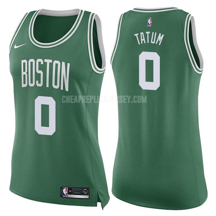 2017-18 women's boston celtics jayson tatum 0 green icon replica jersey