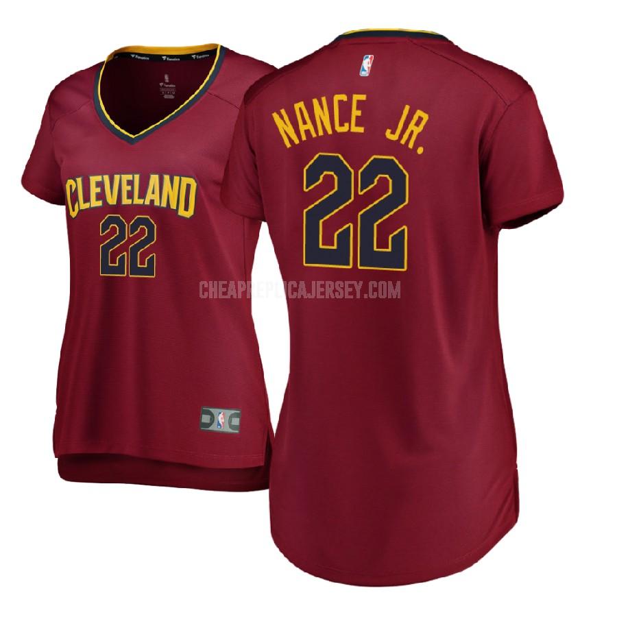 2017-18 women's cleveland cavaliers larry nance 22 red icon replica jersey