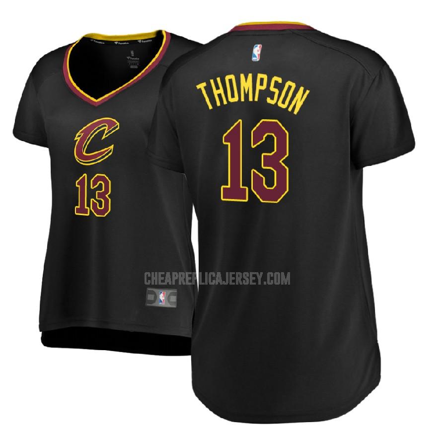 2017-18 women's cleveland cavaliers tristan thompson 13 black statement replica jersey
