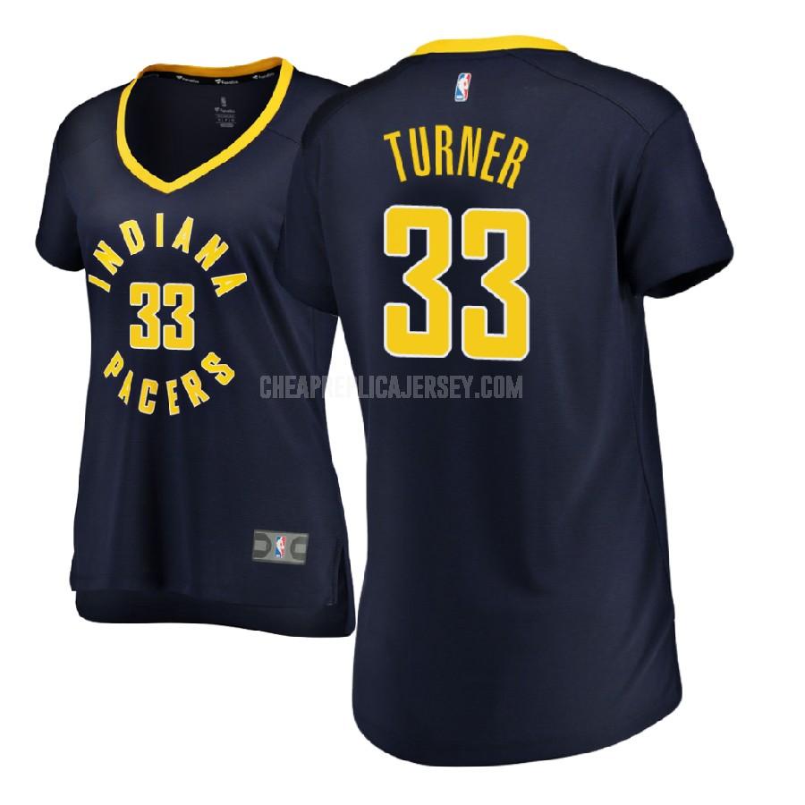 2017-18 women's indiana pacers myles turner 33 navy icon replica jersey