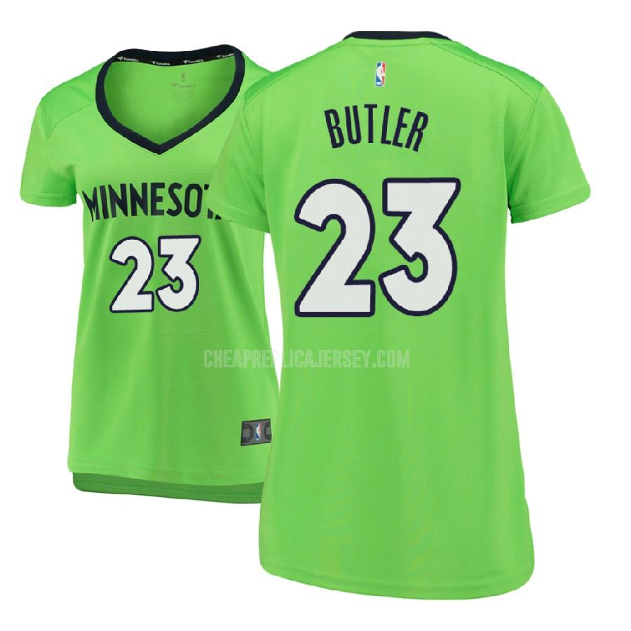 2017-18 women's minnesota timberwolves jimmy butler 23 green statement replica jersey