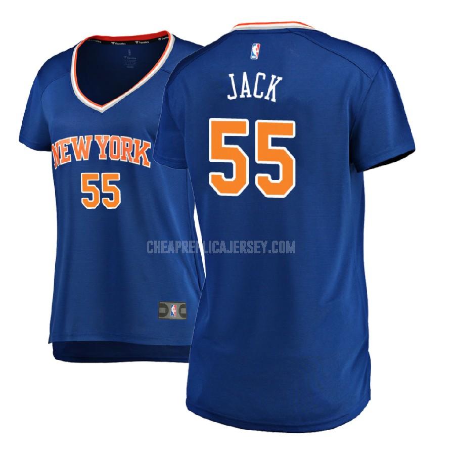 2017-18 women's new york knicks jarrett jack 55 blue icon replica jersey