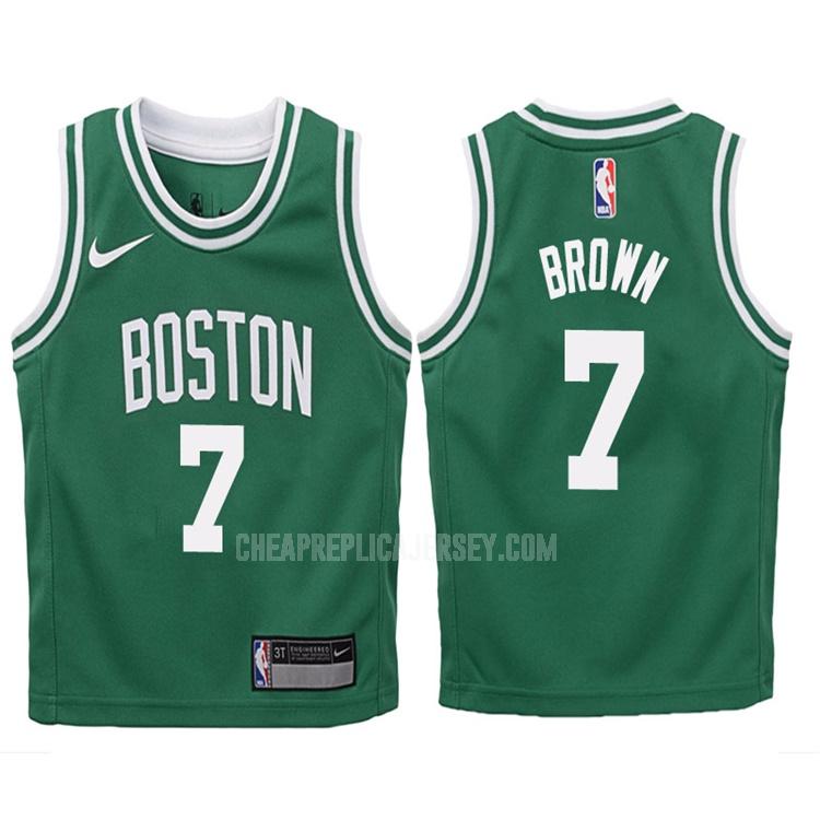 2017-18 youth boston celtics jaylen brown 7 green icon replica jersey