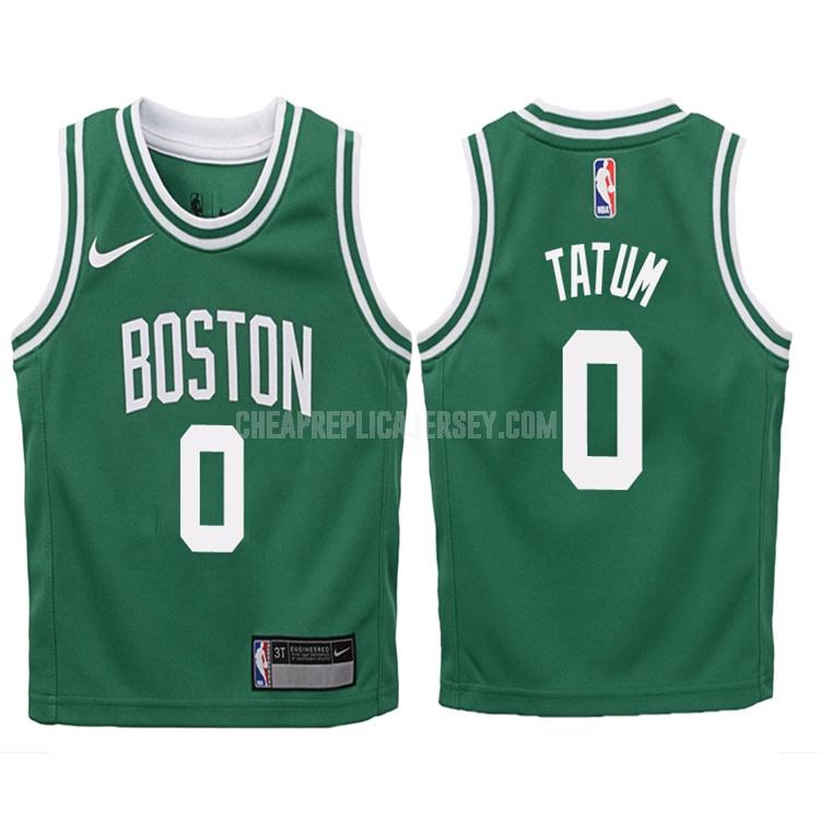 2017-18 youth boston celtics jayson tatum 0 green icon replica jersey