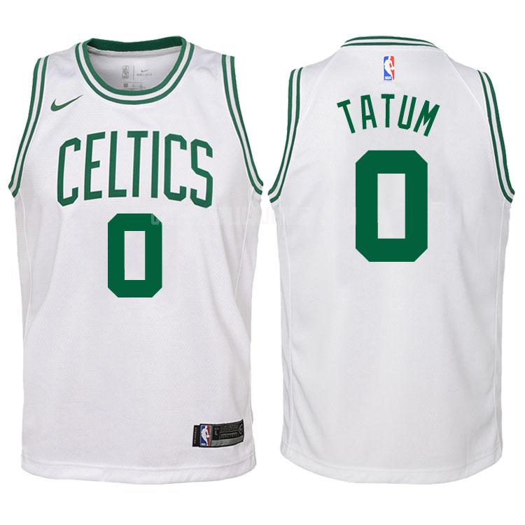 2017-18 youth boston celtics jayson tatum 0 white association replica jersey