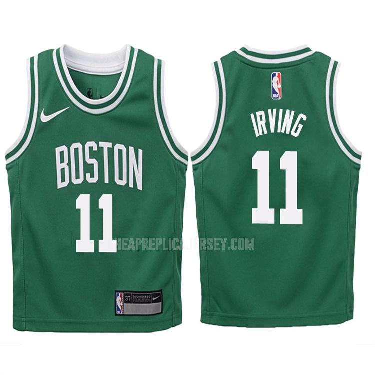 2017-18 youth boston celtics kyrie irving 11 green icon replica jersey