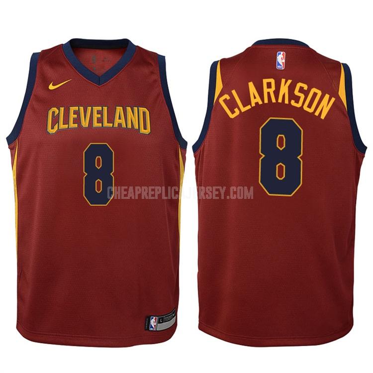 2017-18 youth cleveland cavaliers jordan clarkson 8 red icon replica jersey