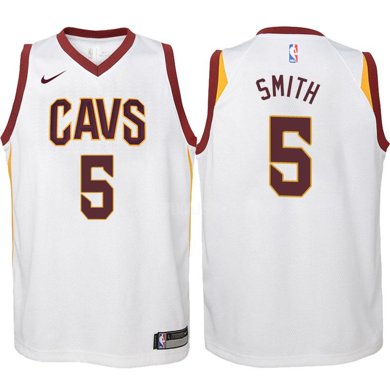 2017-18 youth cleveland cavaliers jr smith 5 white association replica jersey