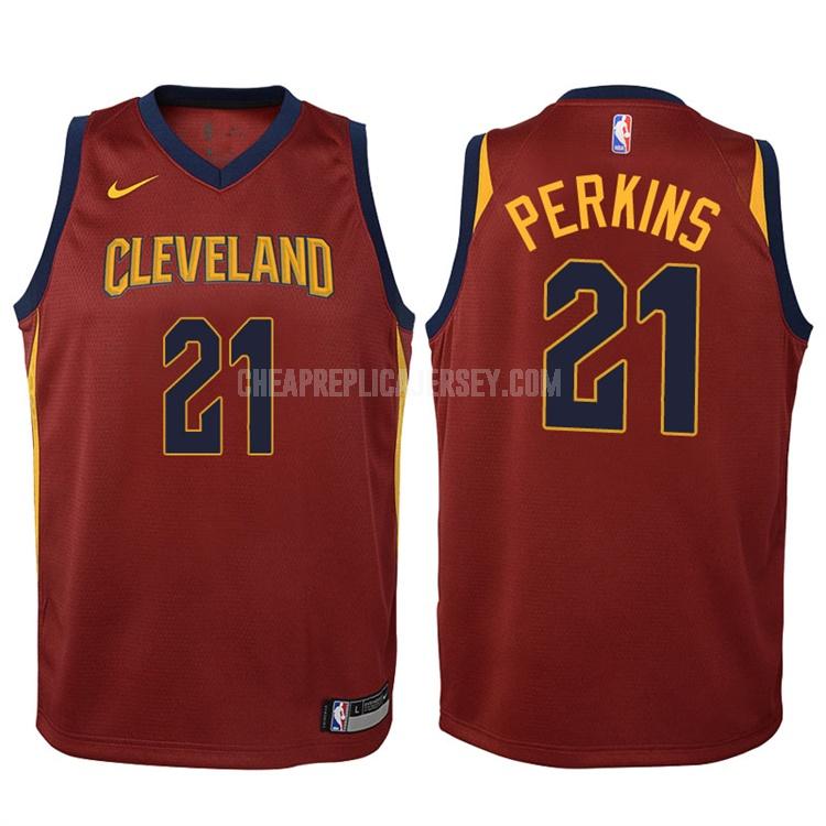 2017-18 youth cleveland cavaliers kendrick perkins 21 red icon replica jersey