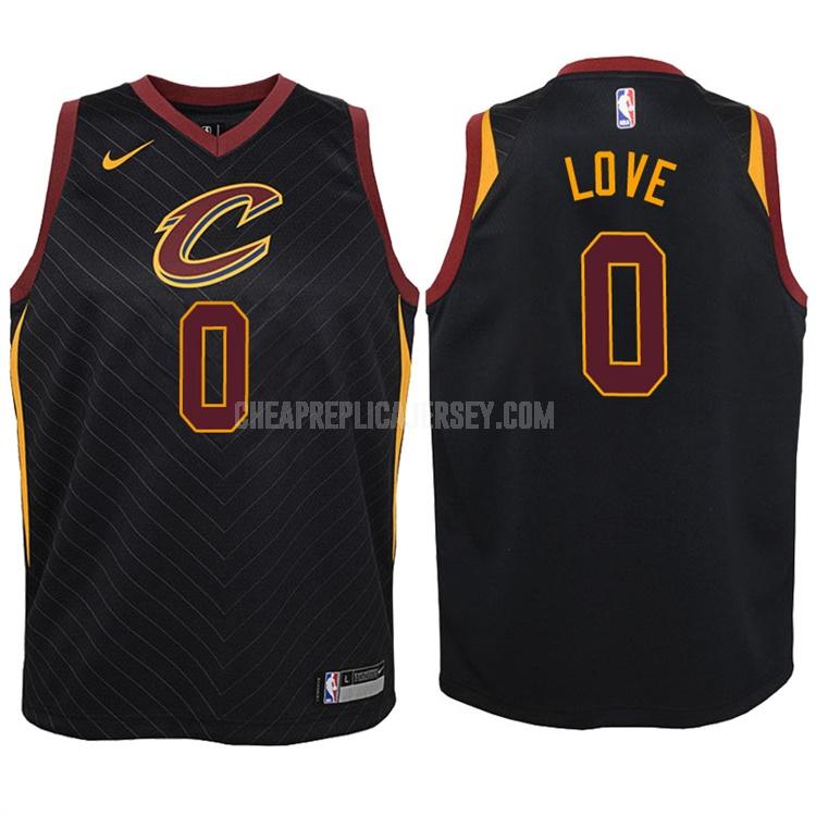 2017-18 youth cleveland cavaliers kevin love 0 black statement replica jersey