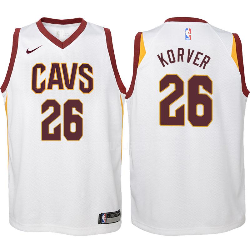 2017-18 youth cleveland cavaliers kyle korver 26 white association replica jersey