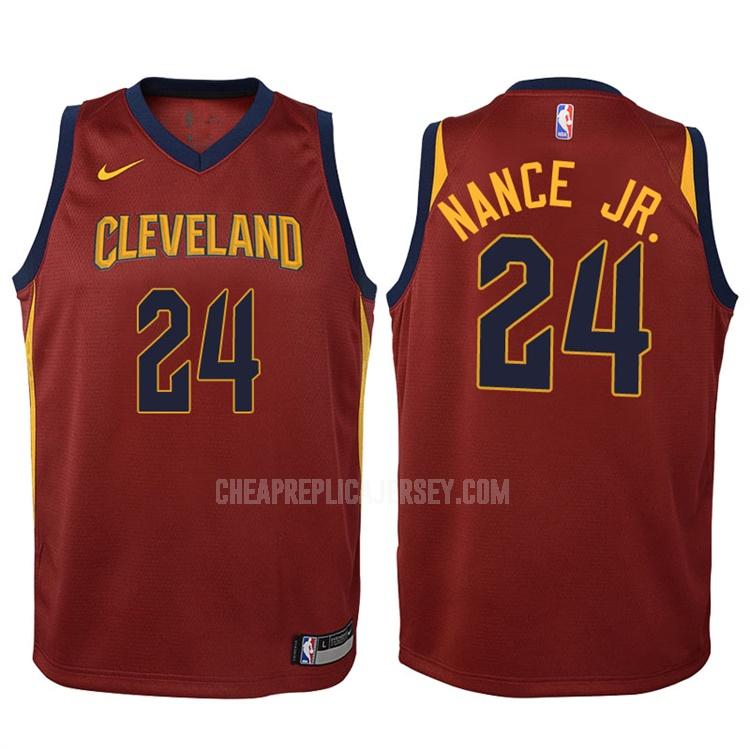 2017-18 youth cleveland cavaliers larry nance 24 red icon replica jersey