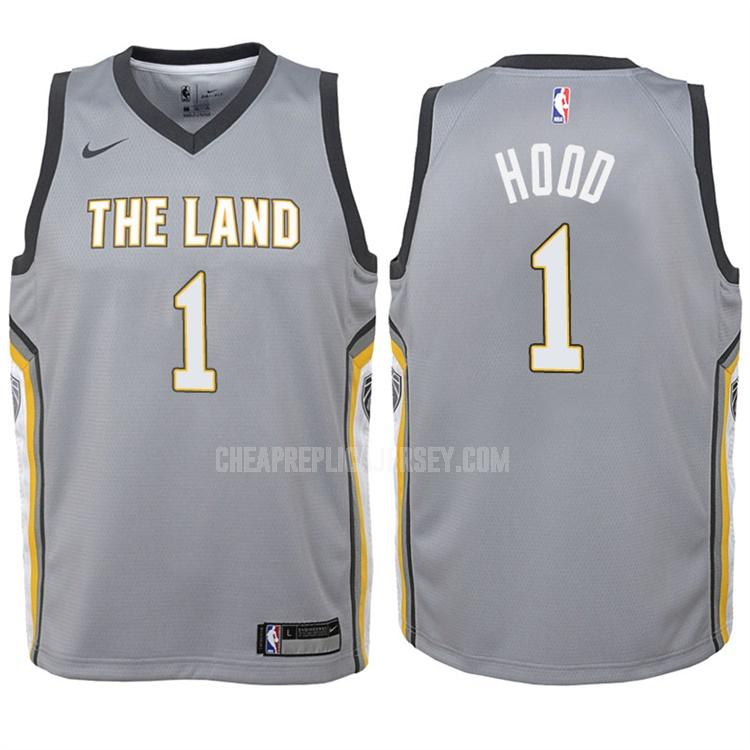2017-18 youth cleveland cavaliers rodney hood 1 gray city edition replica jersey
