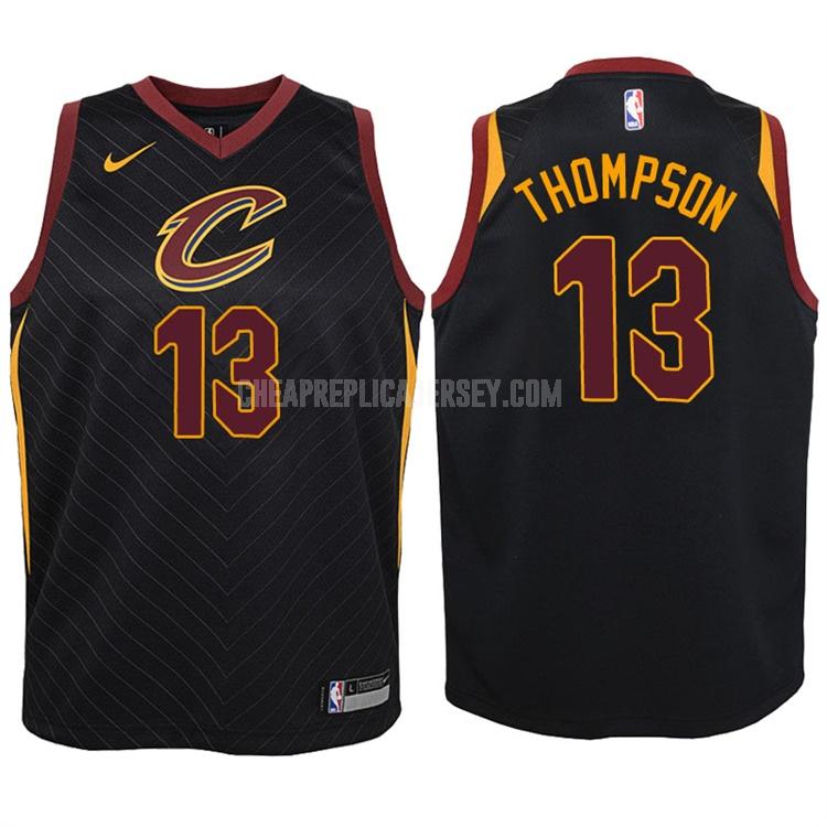 2017-18 youth cleveland cavaliers tristan thompson 13 black statement replica jersey