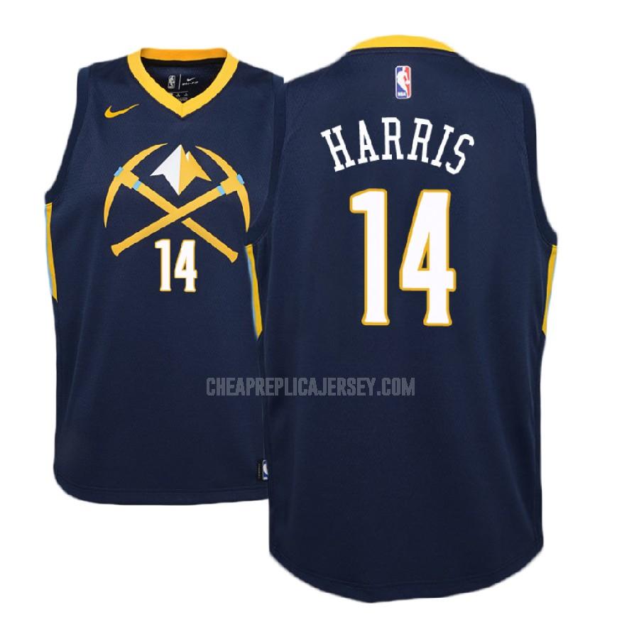 2017-18 youth denver nuggets gary harris 14 navy city edition replica jersey