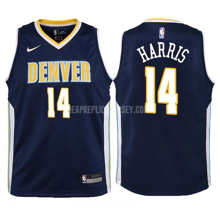2017-18 youth denver nuggets gary harris 14 navy icon replica jersey