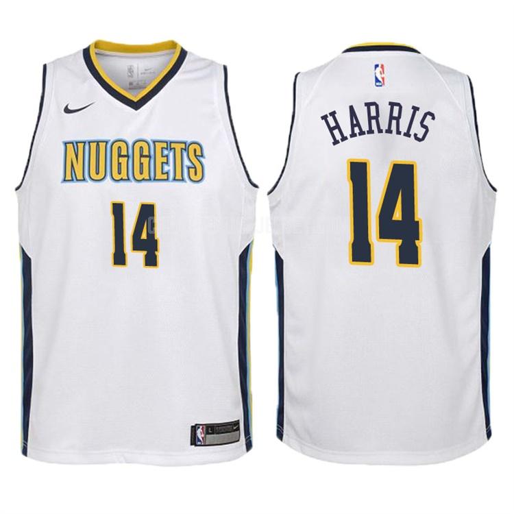 2017-18 youth denver nuggets gary harris 14 white association replica jersey