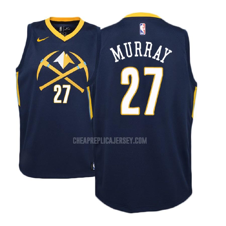 2017-18 youth denver nuggets jamal murray 27 navy city edition replica jersey